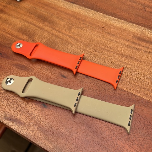 Bundle for BOGO! 4 Apple Watch Compatible Watchbands - Soft Silicone - Picture 3 of 3